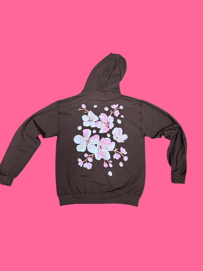Cherry Blossom 3L Hoodie (BROWN)