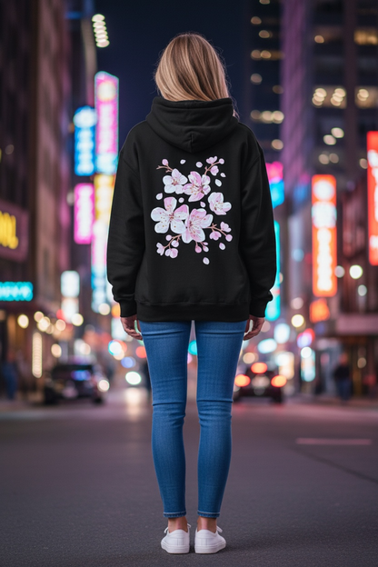 Cherry Blossom 3L Hoodie (BLACK)